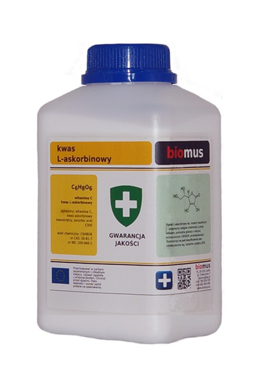 Czy Kwas żołądkowy Rozpuszcza Szkło Kwas L-askorbinowy Biomus 500g - Vitalline e-shop - Witaminy, Biomus