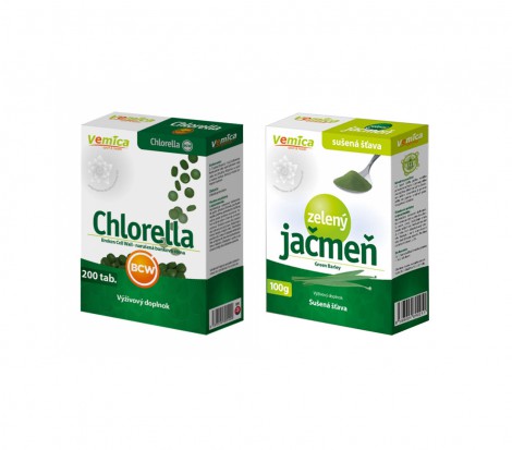 Młody jęczmień + Chlorella w tabletkach