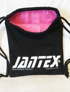 Workoplecak-czarny JANTEX, środek jasno różowy
