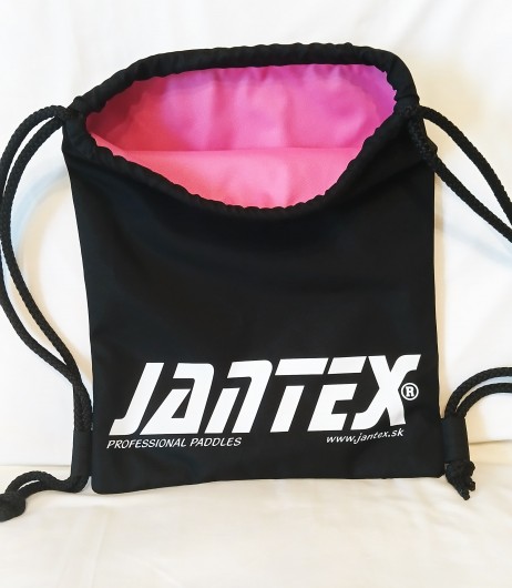 Workoplecak-czarny JANTEX, środek jasno różowy