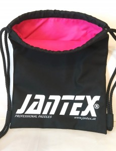 Workoplecak - czarny JANTEX, środek ciemno różowy
