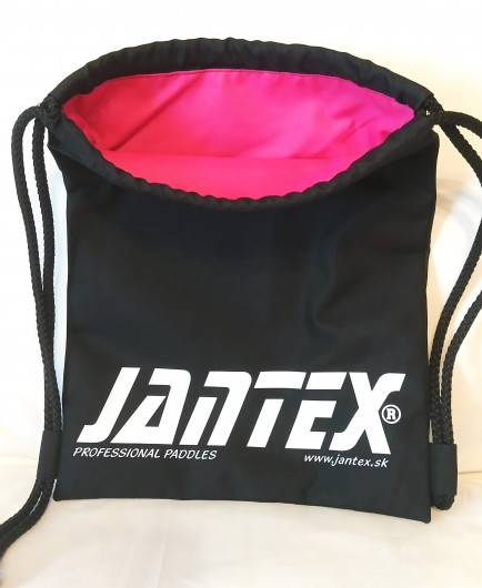 Workoplecak - czarny JANTEX, środek ciemno różowy